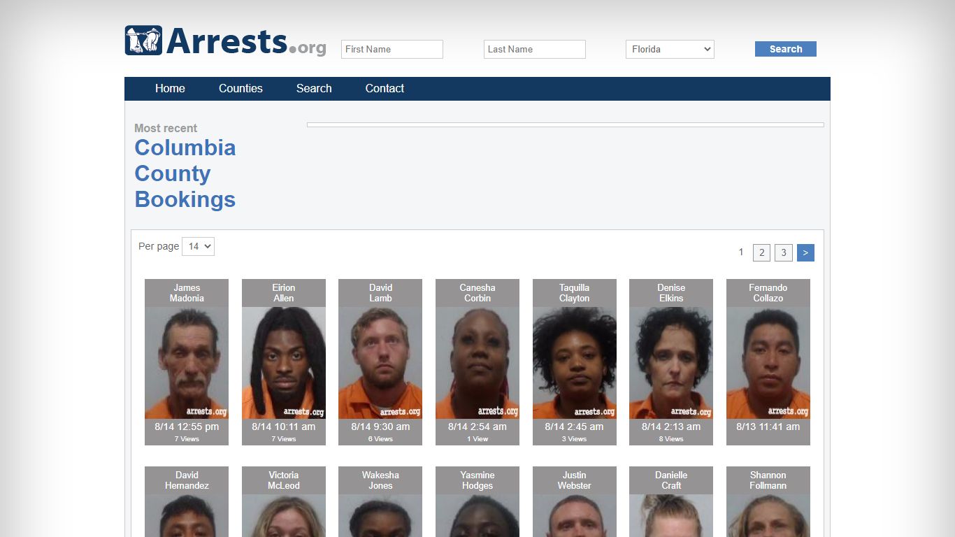 Columbia County Arrests and Inmate Search